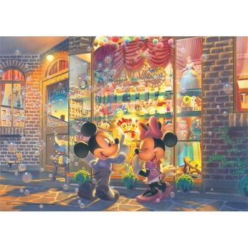 １０００ピース　ディズニーミッキー＆ミニー　夕暮れのトイショップ