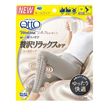 メディキュット シルクインレギンス グレー M