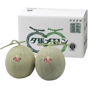 【お中元】北海道夕張市産夕張メロン良品　３Ｌ２玉