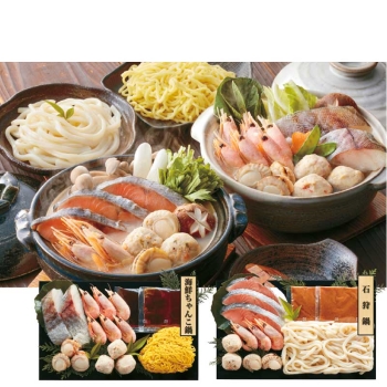 【お歳暮】小樽協和食品　石狩鍋＆海鮮ちゃんこ鍋食べ比べセット　００８０９２９