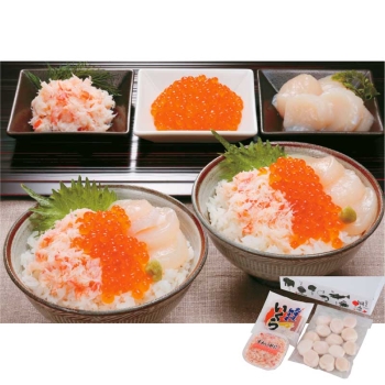 【お歳暮】カネコメ田中水産北海道産　海鮮どんぶりセット　Ｆ－１０