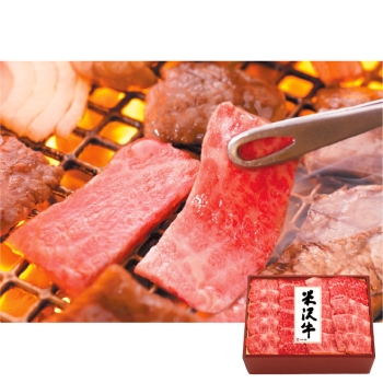【お中元】米沢牛黄木（おおき）　米沢牛バラ焼肉用　ＹＹ６０