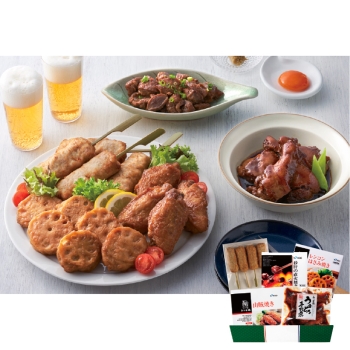 【お中元】ヨコオフーズ　みつせ鶏本舗乾杯セット
