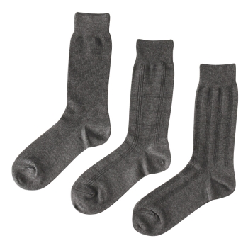 【24-26cmのみ】色褪せしにくい 柄アソート ビジネスソックス　３足組／セブンプレミアムライフスタイル