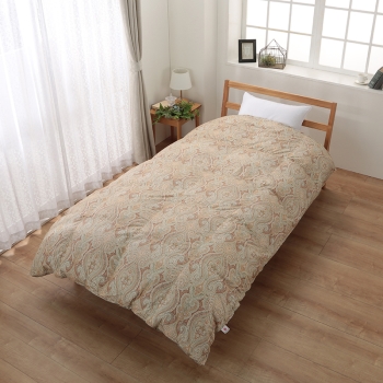 西川の日本製羽毛掛ふとん　セミダブル　マザーグースダウン９３％　ＤＰ４４０以上　抗菌加工付き