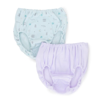 女児　イヌ総柄ショーツ　２枚組