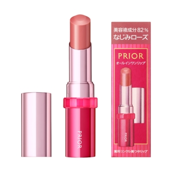 資生堂　プリオール　薬用　リンクル美つやリップ　なじみローズ