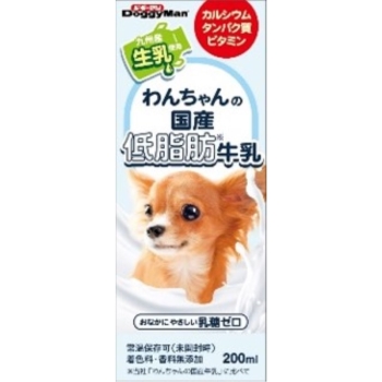 ■　ドギーマンハヤシ　わんちゃんの国産低脂肪牛乳　２００ｍｌ
