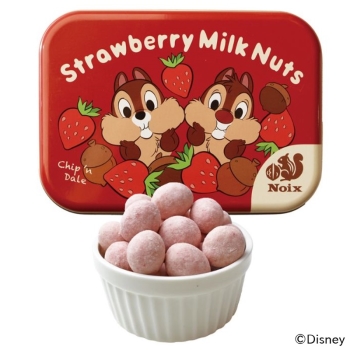 モンクレーヴ　チップ＆デール缶　ナッツストロベリーミルク５０ｇ