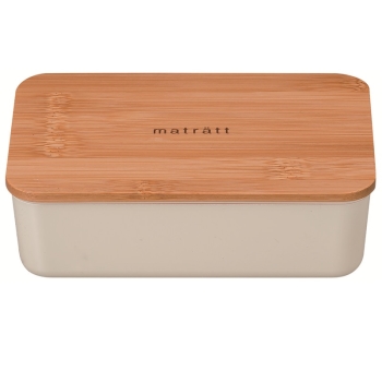 竹の蓋　一段ランチ　アイボリー　６００ｍｌ