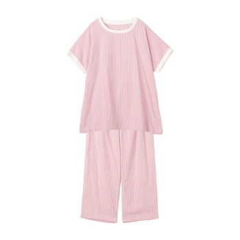 【ピンクＳサイズ】ボディクーラー婦人サッカーストライプ　プルオーバールームセット／セブンプレミアム