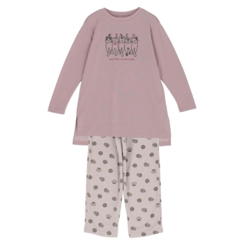 にゃんこ堂　婦人ダンボール胸プリントＴルームセット