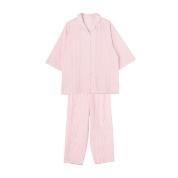 ボディクーラー婦人７分袖サッカーシャツパジャマ