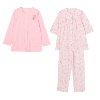 宇野千代　婦人ブライト天竺地桜２トップスパジャマ