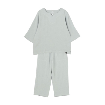 五つ星ホテル　婦人２重ガーゼキーネックルームセット