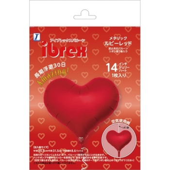 TakaraTec Ibrex14インチジェリーハート　メタリックルビーレッド