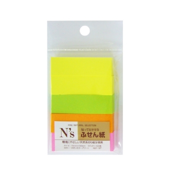 Ｎ’ｓ　ふせん　５０ｍｍＸ１５ｍｍ　ネオン