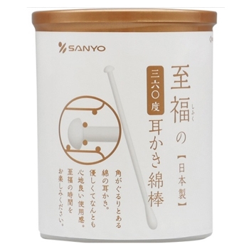 山洋　３６０度　耳かき風綿棒　１００本入