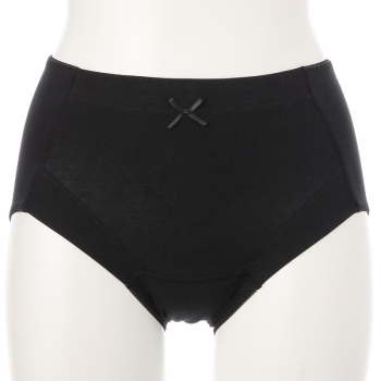 【ブラックＳサイズのみ】ツキヒ　夜用　くるみサニタリーショーツ＜はきこみ丈ふかめ＞