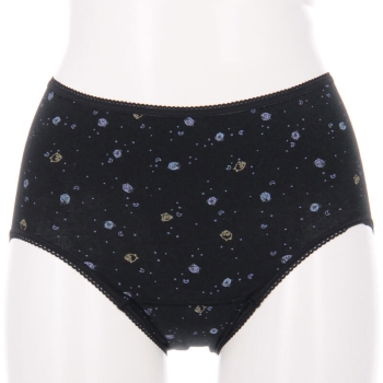 ツキヒ　夜用　アウトゴム　プリント柄サニタリー＜はきこみ丈ふかめ＞