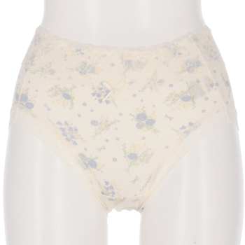 婦人　デイリーショーツ　幅広レース＜はきこみ丈ふかめ＞