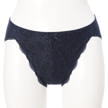 【ネイビーＬＬサイズのみ】解放レースショーツ＜はきこみ丈ふつう＞