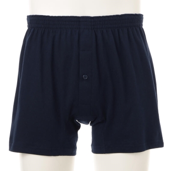 メンズ　無地ニットトランクス　ネイビー