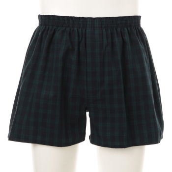 メンズ　ブラックウォッチチェック柄トランクス＜はきこみ丈深め＞