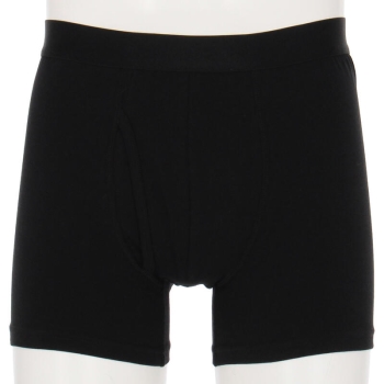 紳士　深丈　無地ボクサーブリーフ　黒