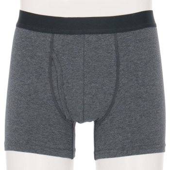 紳士　深丈　無地ボクサーブリーフ　灰