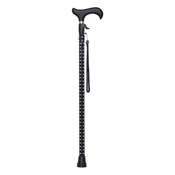 無段階伸縮ステッキ　ギンガムチェックＢＫ