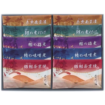 【お中元】「なだ万」　料亭の魚惣菜詰合せ１０切　ＮＭ－Ｂ