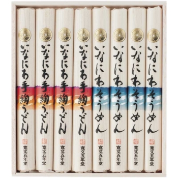 【お中元】寛文五年堂　いなにわ手綯うどん・いなにわそうめん詰合　ＤＷ－３０