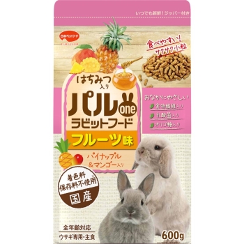 □パルoneラビットフードフルーツ味600g: ヘルス