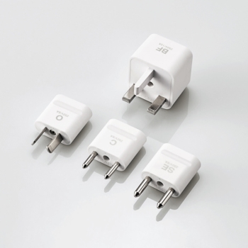 エレコム T-HPSETWH 海外用変換プラグ4種セット