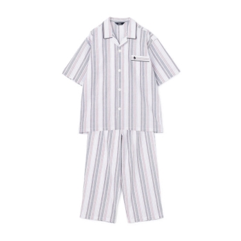 【Ｍサイズのみ】紳士ＰＯＬＯサッカーストライプシャツ