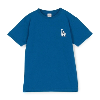 MLB 男児 長袖丸首Tシャツ(140 ブルー): スクール