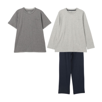 【シェルグレーＭサイズのみ】ボディクーラー　冷感天竺　２トップルームセット／セブンプレミアム