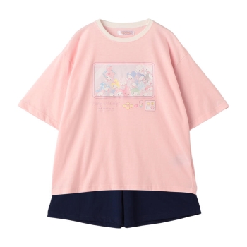 女児　メロクロ　天竺Ｔスーツ