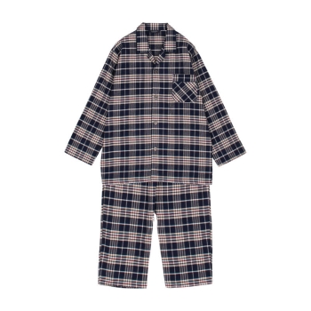 ジーハウス　紳士　日本製レーヨンツイル起毛シャツパジャマ