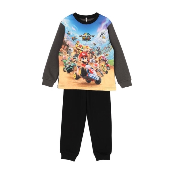 トドラー男児　マリオカート　シャギー素材長袖パジャマ