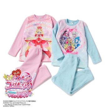 福袋　トドラー女児　プリキュア　ルームウェア２着セット