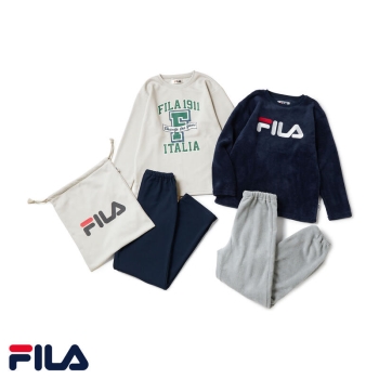 福袋　男児　ＦＩＬＡ　ルームウェア２着セット（ブランドロゴ入りバッグ付）