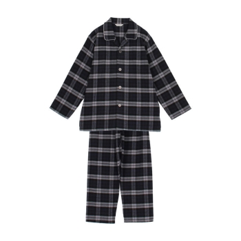 紳士日本製快適設計ネルブラックウォッチシャツパジャマ