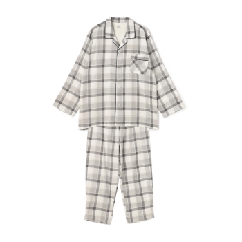 紳士　ガーゼ格子シャツパジャマ／セブンプレミアムライフスタイル