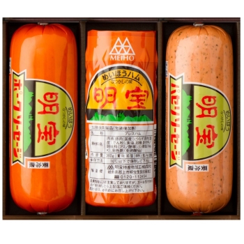 【お歳暮】明宝　特産物加工ハム・ソーセージ３本詰合せ　ＨＰＡ－Ｂ
