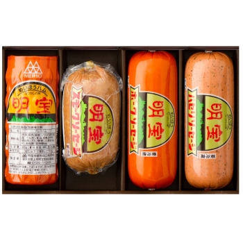 【お歳暮】明宝　特産物加工ハム・ソーセージ４本詰合せ　ＨＳＰＡ－４