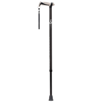 伸縮　ヒューゴステッキ　ブラック