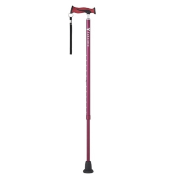 バンブーステッキ　ワインレッド