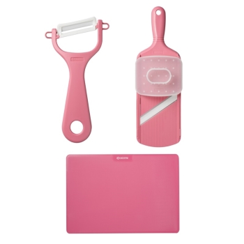 【在庫限り】京セラ　キッチン調理小物３点セット　ピンク